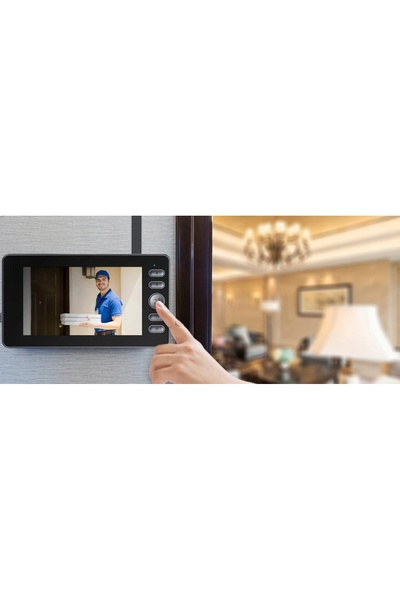 NO BRAND Kit sonerie video wireless pentru poartă, 4,3''