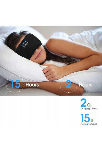 NO BRAND Mască de somn wireless Bluetooth cu căști muzicale Love Eye