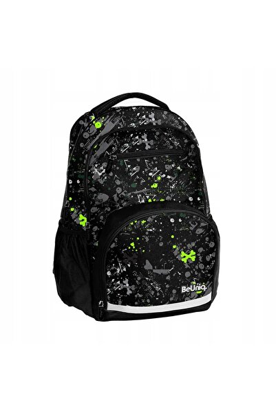 NO BRAND Rucsac școlar Beuniq cu multiple compartimente, Negru, Multicolor
