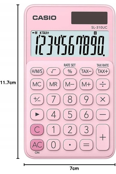 NO BRAND Calculator de buzunar cu 10 cifre, alimentat solar