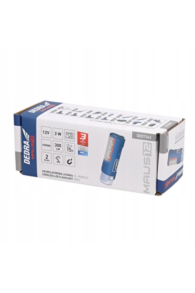 NO BRAND Dedra Latarka Reîncărcabilă SMD LED Diodă 12V Maus 300Lm 3W Ded7343