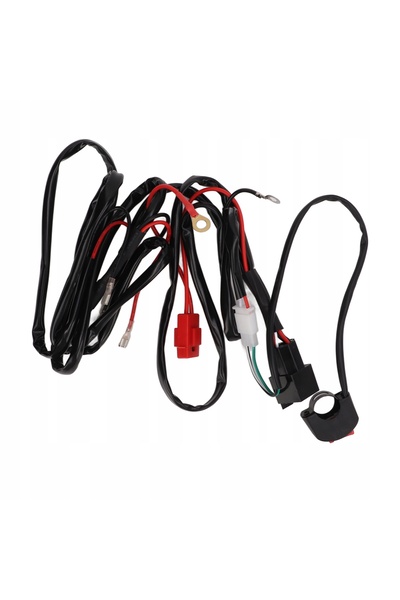 NO BRAND Cablaj 12V cu două fire pentru proiector LED de motocicletă