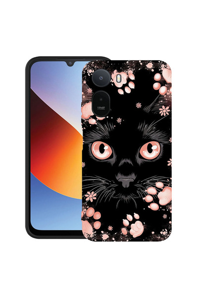 bestcase ®   Husă TPU Ultra Subțire pentru Xiaomi Redmi A7 Pro, Pisică Neagră...