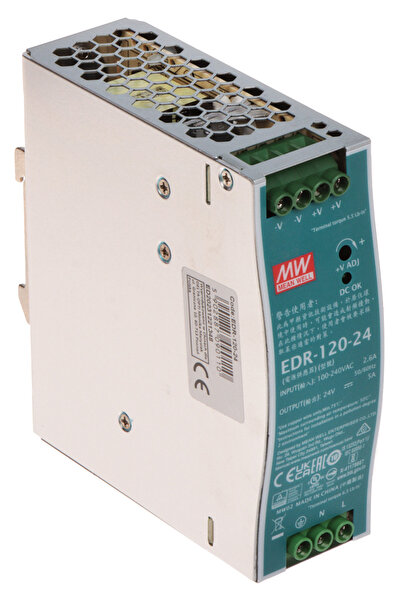 NO BRAND Sursă de alimentare cu impulsuri 24 V CC 5 A 120 W pentru șină DIN M...