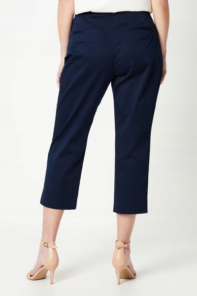 NO BRAND Pantaloni bleumarin Fisherman croială dreaptă clasici Wallis 50