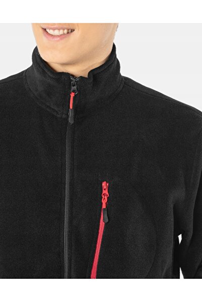 NO BRAND Hanorac sport călduros din fleece pentru bărbați, cu fermoar, 8002-2 XL