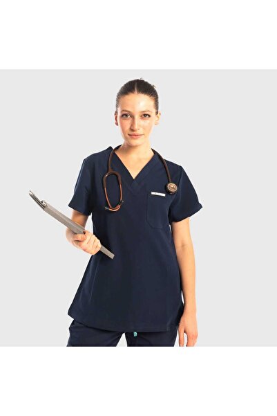 OEM Μπλούζα Scrub - Ναυτικό Μπλε - XL
