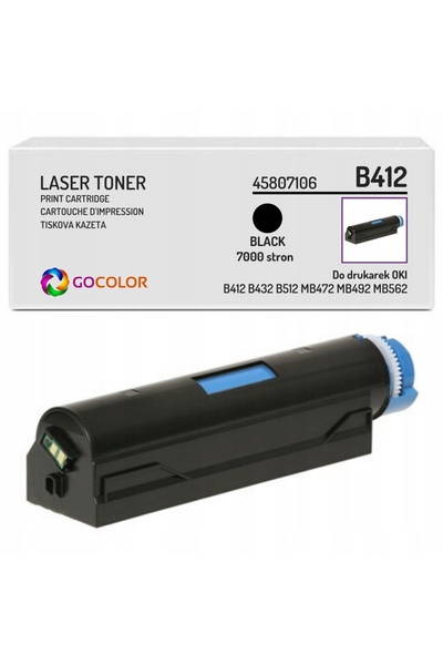 NO BRAND Toner NOU 45807106 Negru pentru OKI B412 B432 B512 MB472 MB492 MB562 7K
