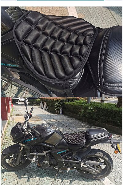NO BRAND Pernă de șa pentru motocicletă cu gel, confortabilă, respirabilă și ...