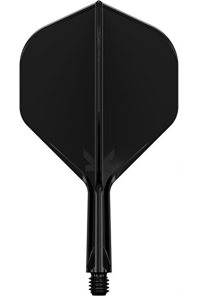 NO BRAND Sistem Target K-Flex Feathers + Shafts Dart Negru Scurt Nr.2