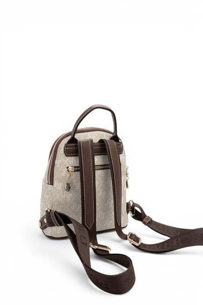 Silver Polo Rucsac pentru femei Stone - Maro Monogram SP983