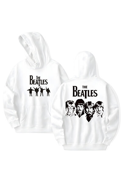 STİL-X The Beatles Printed Cotton Long Sleeve Hooded Sweatshirt with 3 Thread...