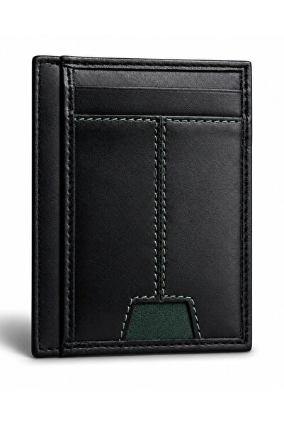 NAMAT Genuine Leather Slim Holder Wallet for Men, Minimalist Front Pocket Cas...