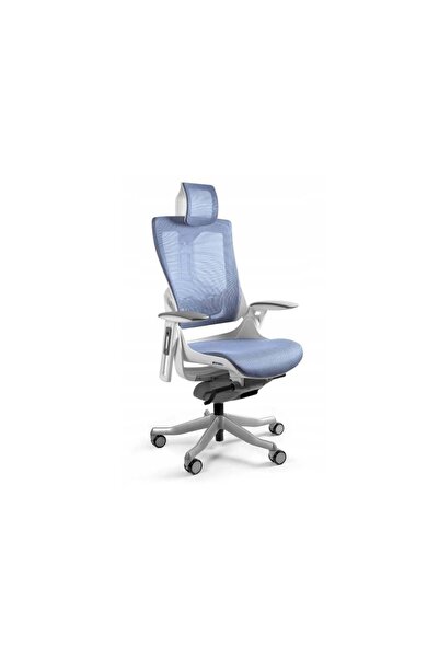 Unique Scaun de birou ergonomic Wau 2, Albastru regal/Alb