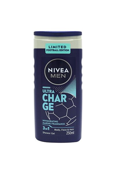 NIVEA Shower Gel, Nivea, 250 ml 3in1 Men Ultra Charge