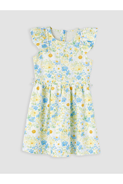 LC Waikiki Two Mt Shop Quality Floral Girl's Poplin Dress
