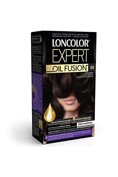 Loncolor Expert Hair Dye, Oil Fusion, 4 Medium Satin