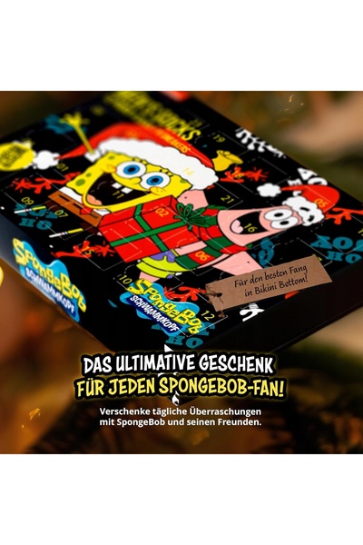 NO BRAND Calendar de Advent cadou de Crăciun șosete Spongebob 40-45