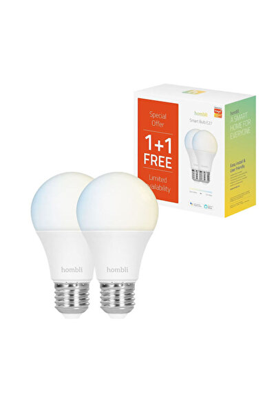 Hombli Έξυπνες λάμπες LED 9W για ντουί E27, Ρυθμιζόμενο λευκό, Ρυθμιζόμενης έ...