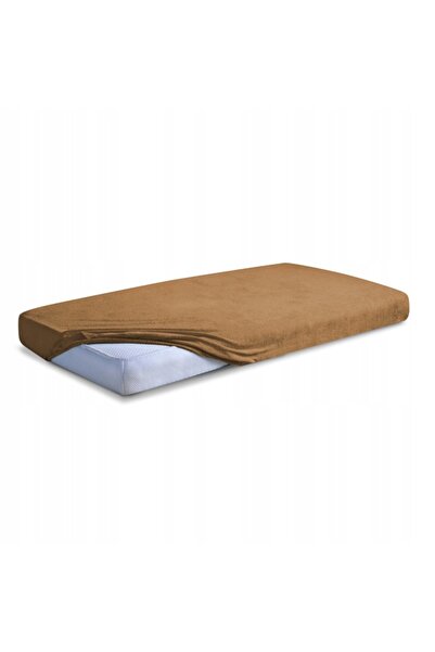 NO BRAND Cearșaf de pat din frotir cu elastic, gros, premium, 160x200, turcoaz