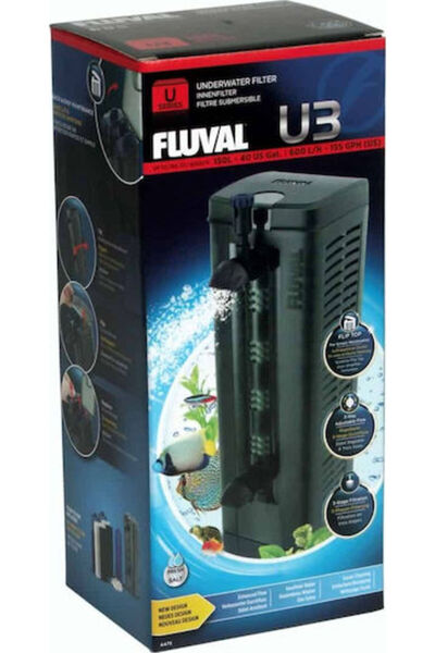 Fluval Εσωτερικό Φίλτρο Ενυδρείου U3 για Ενυδρεία Χωρητικότητας έως 150 λίτρα...