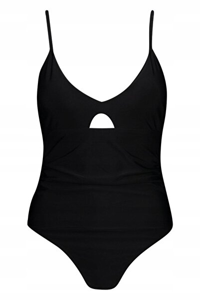 NO BRAND Costum de baie Boohoo negru, clasic, simplu, neted, dintr-o singură ...