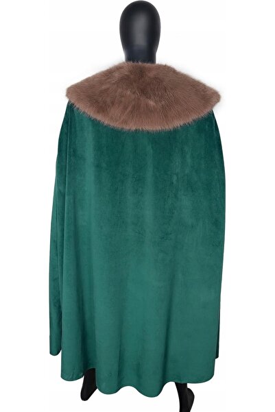NO BRAND Costum viking, uniformă, pelerină, set cu blană, Halloween, medieval...