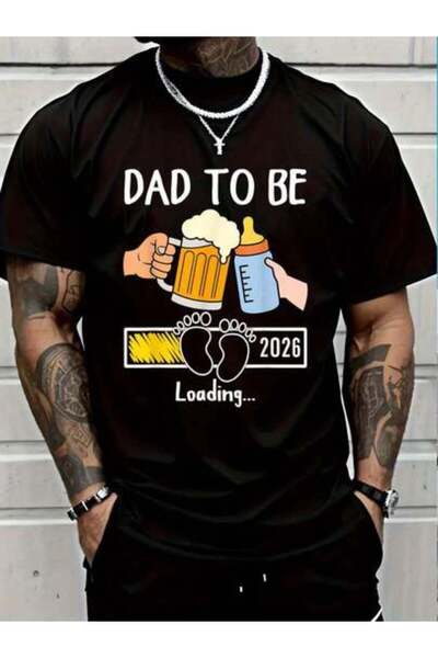 799 100% Cotton Loading Soon To Be Dad 2026 T-Shirt Men's Women's Vintage Sum...