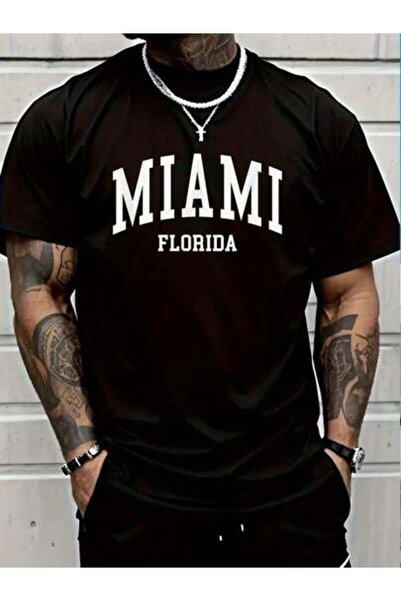 799 100% Cotton Casual Tshirt Miami Florida Throwback Design - Classic T-Shir...