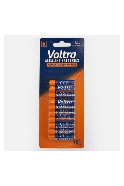 Voltra Baterii Alcaline AAA 1,5V, Set 10 buc., Rezerve pentru Dispozitive