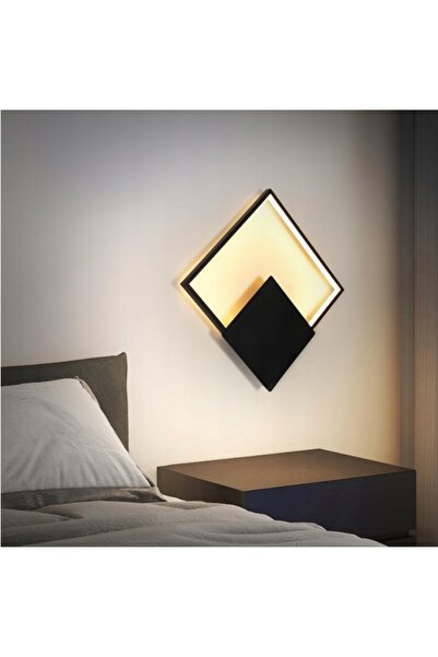 NO BRAND Lampă de perete LED 21W, pătrată, lumină alb cald 3000K, pentru dorm...