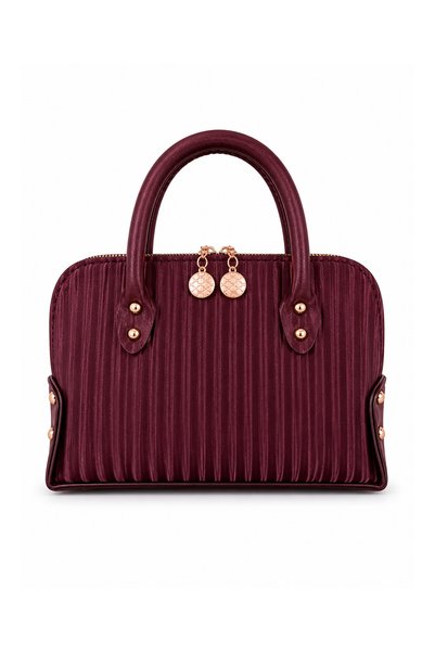 BagMolly Women's Strap Hand and Shoulder Bag 3 Sizes Burgundy