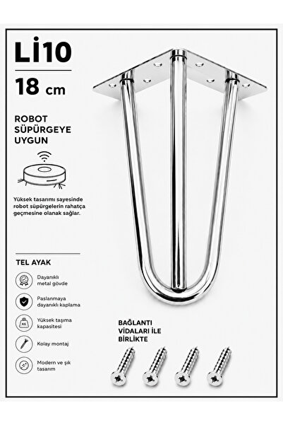 Store METAL 3 BORU 18 CM , KROM KAPLAMA MOBİLYA,TV ÜNİTESİ,DOLAP,KOLTUK,KANEP...