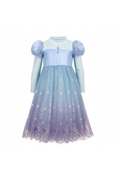NO BRAND Rochie costum Elsa, Rochie de deghizare Elsa, Bal, Carnaval, Frozen ...