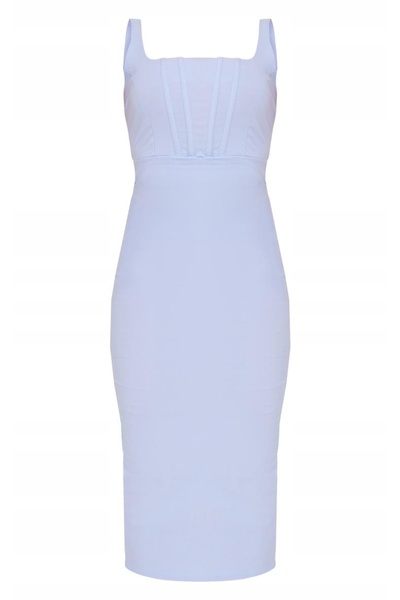 NO BRAND Rochie mulată midaxi albastră PrettyLittleThing 34