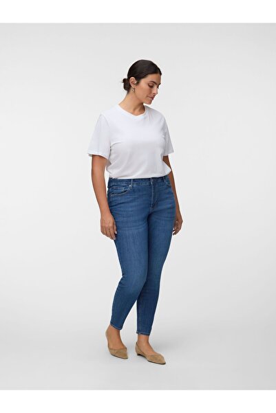 Veromoda Curve Skinny Jeans VMCSOFINA Mid Rise Skinny Fit Jeans