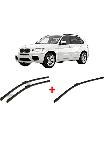 Bosch Комплект от 3 чистачки за BMW X5 Серия (E70) 2006-2013, за предно и зад...