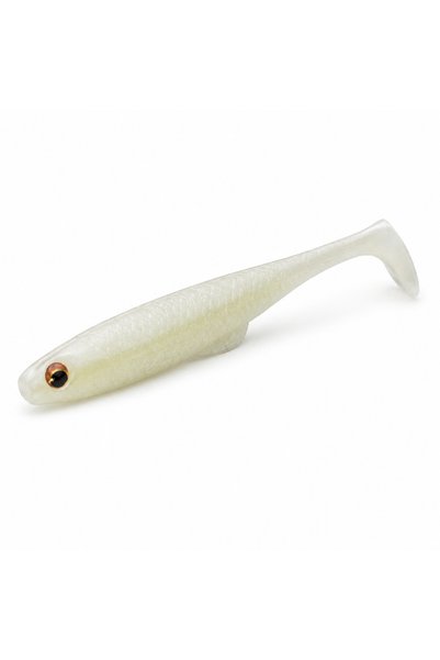 daiwa Flat Junkie Duckfin Shad 3.5" 9cm Slikon Yem Glow White