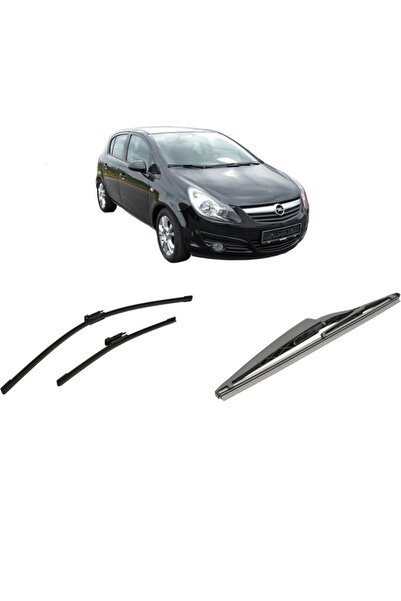 Bosch Σετ 3 υαλοκαθαριστήρων OPEL CORSA D (S07) 2006-2014, για μπροστινό και ...