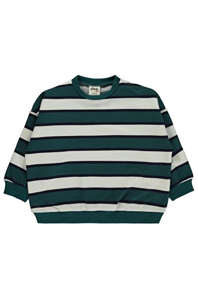 Civil Baby Çizgili 6-18 Ay Sweatshirt - Yeşil