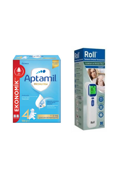 Aptamil Pronutra 4 Devam Sütü 900 gr & Roll Derece Temassız Alından ve Kulakt...