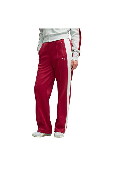 Puma بنطال رياضي نسائي باللون الأحمر من T7 62979723