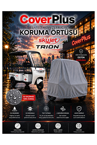 CoverPlus Skyjet Trion 3-Wheel Electric Moped Compatible Waterproof Cover-Uv ...