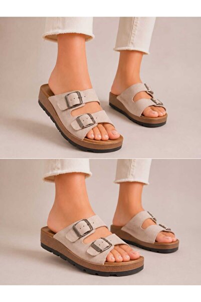GEZER Unisex Adjustable Double Buckle Massage Heel Comfortable and Lightweigh...