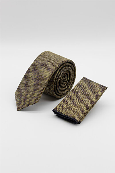 İmza Yellow-Navy Blue Patterned 6 cm Tie 1090255114