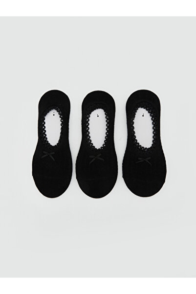 LC Waikiki Sparkling Choices from Shining Store Women's Ballerina Socks 3-Piece