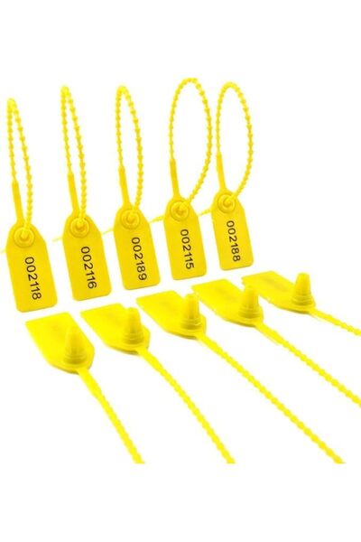 Duravel Plastic Security Seals Anti-Tamper Tags with Numbered Zip Ties for Fi...