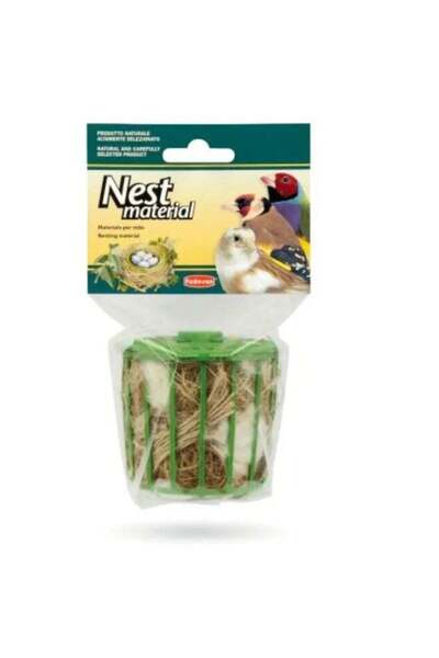 Padovan Nest Material 24 Pieces – Natural Mixed Fibers for Comfortable Bird N...
