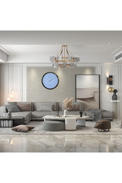 Generic Brand ساعة حائط جولد سيجنتشر 52 × 52 سم
