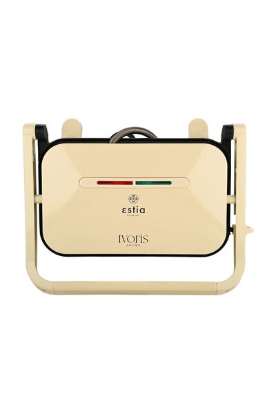 Estia Home Art ESTIA ΤΟΣΤΙΕΡΑ IVORIS 2 ΘΕΣΕΩΝ 1300w ΜΕ ΑΝΤΙΚΟΛΛΗΤΙΚΕΣ ΠΛΑΚΕΣ